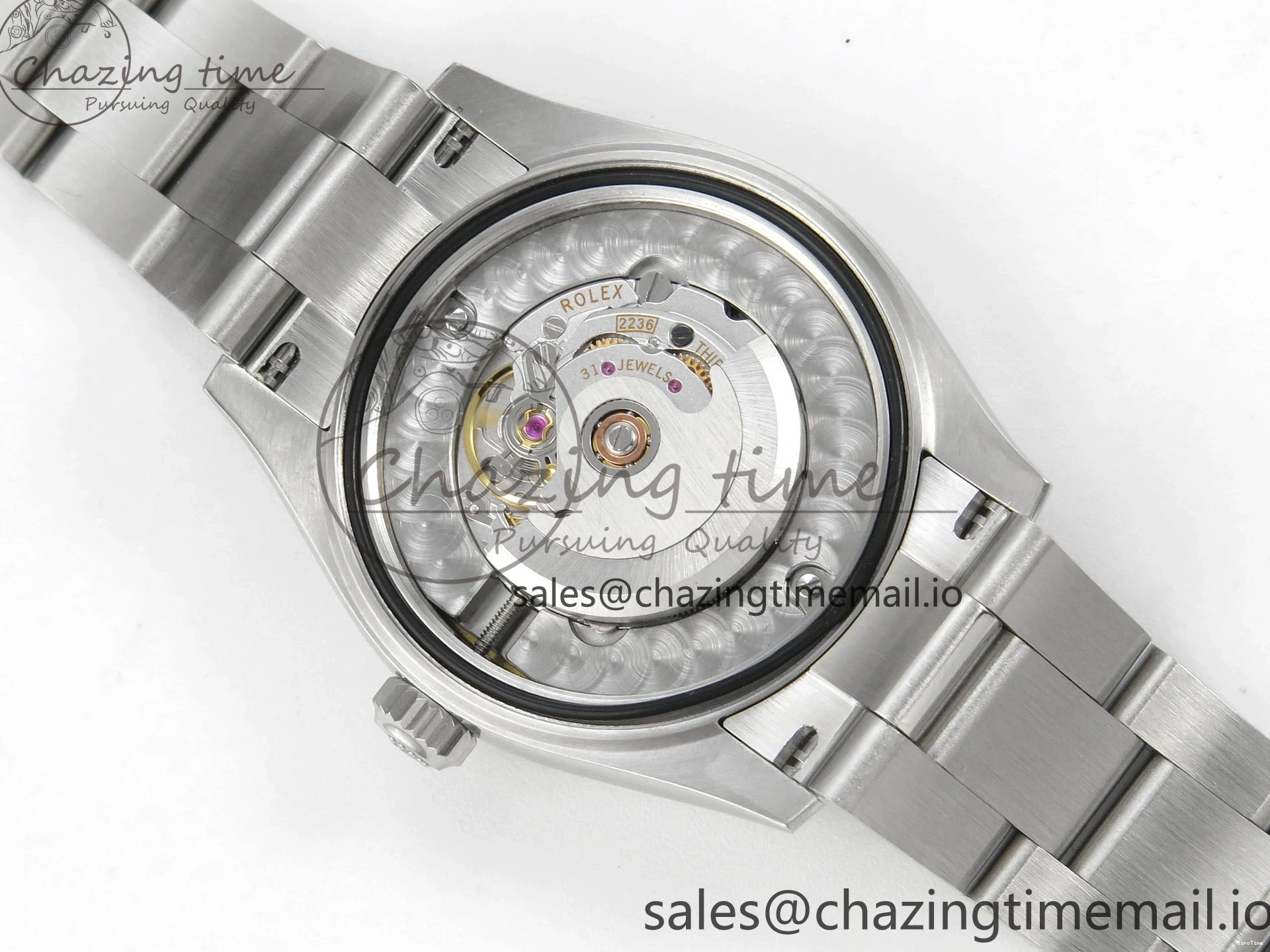 MiroTime 0118 SmoothTexture DateJust 31 278274 THBF 1:1 Best Edition 904L Steel Brown Roman Dial Diamonds Bezel on SS Oyster Bracelet HZ Cal. 26